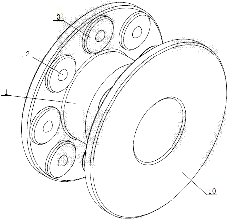 Self-centered side collision preventing bearing