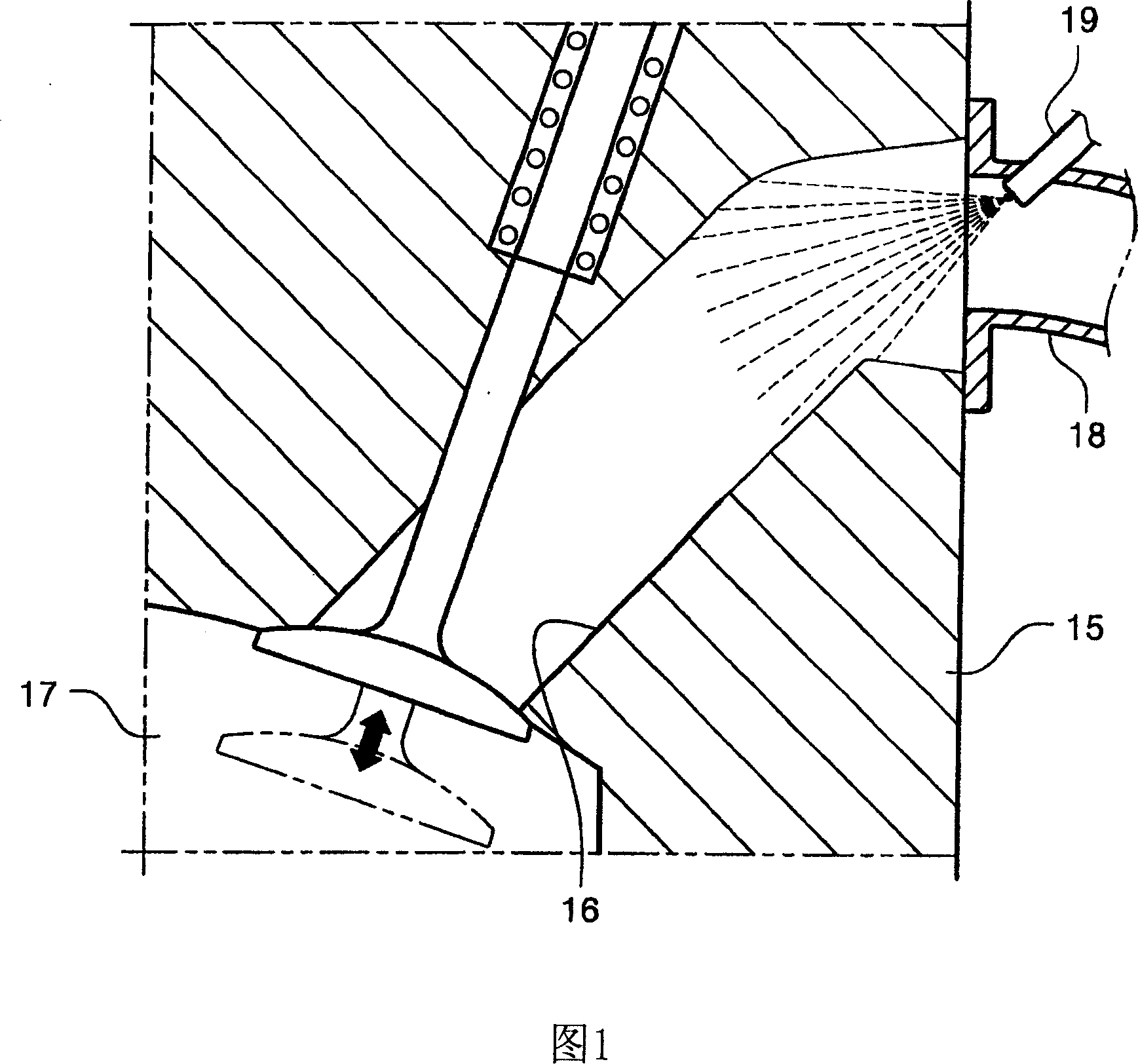 Internal combustion engine having fuel mixing means installed in intake port