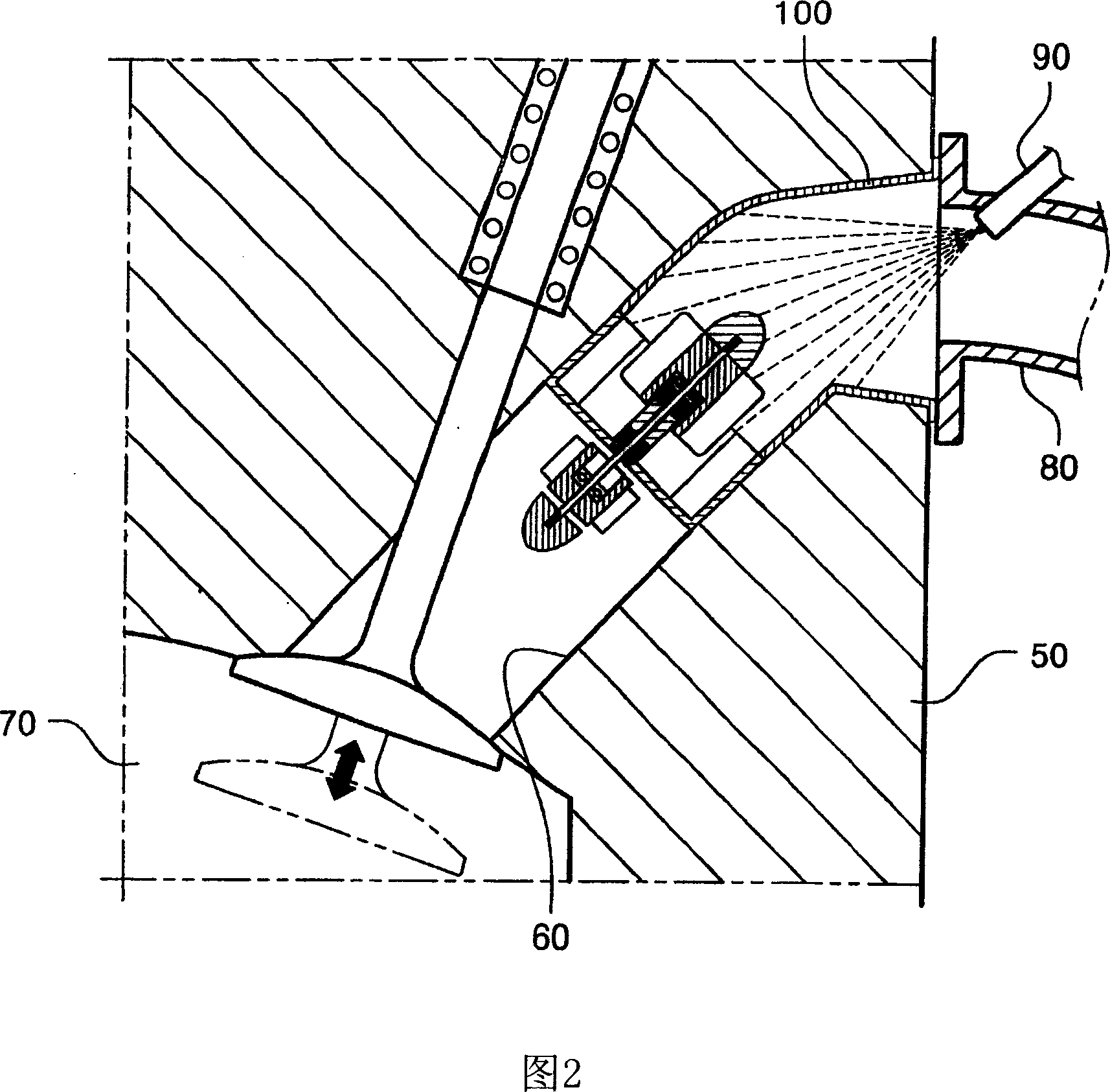 Internal combustion engine having fuel mixing means installed in intake port