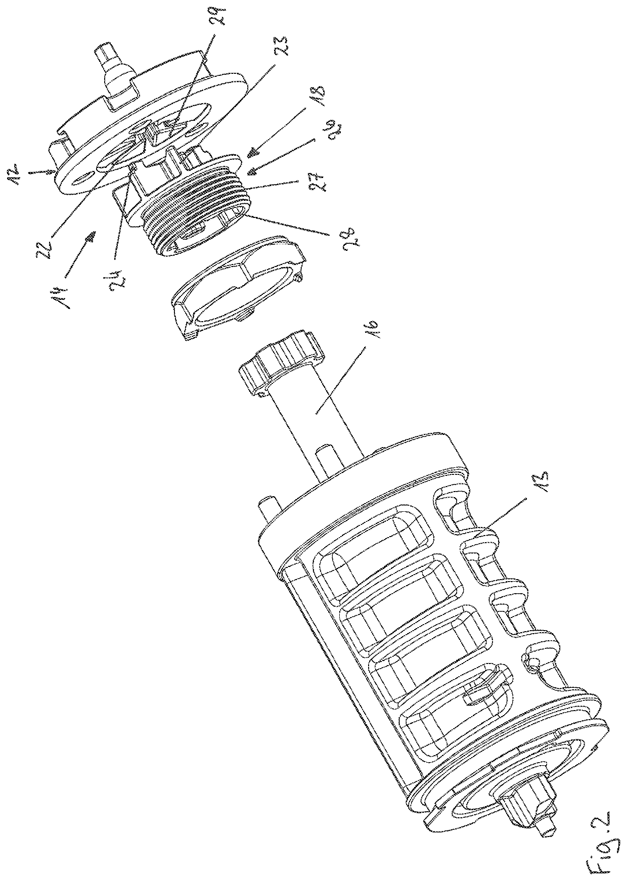 Self-locking belt retractor for a seat belt device of a motor vehicle