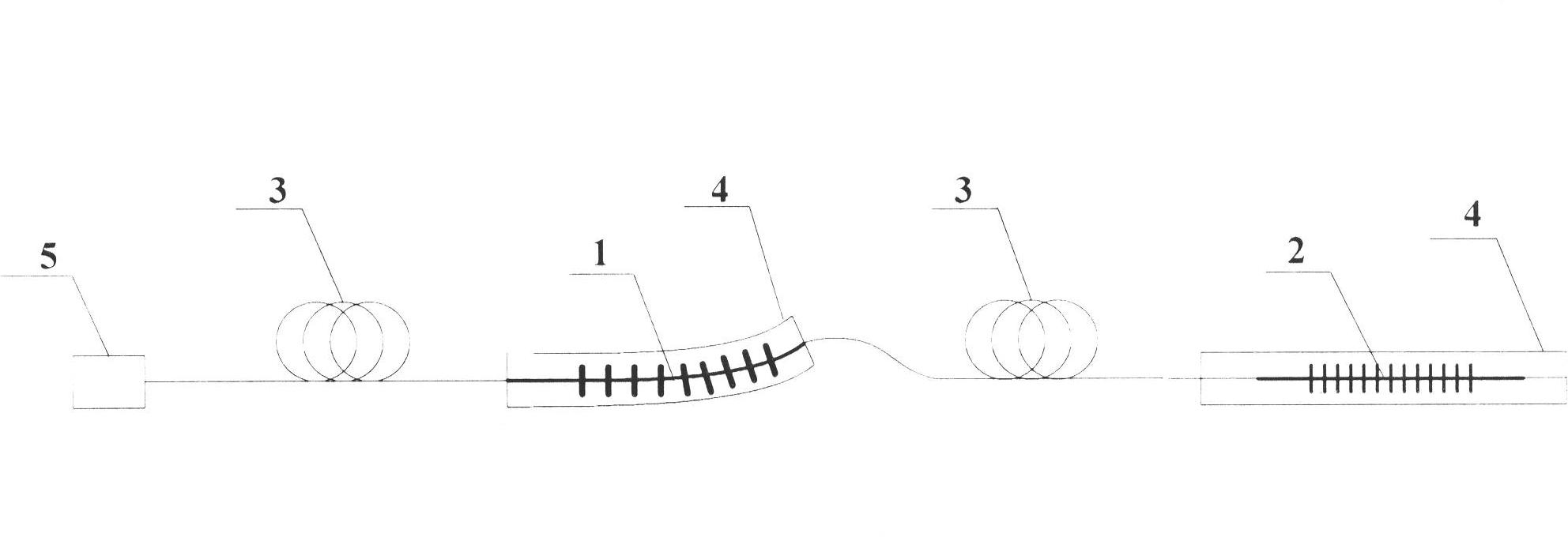 Optical fiber grating microbend sensor based on cladding mode transmission