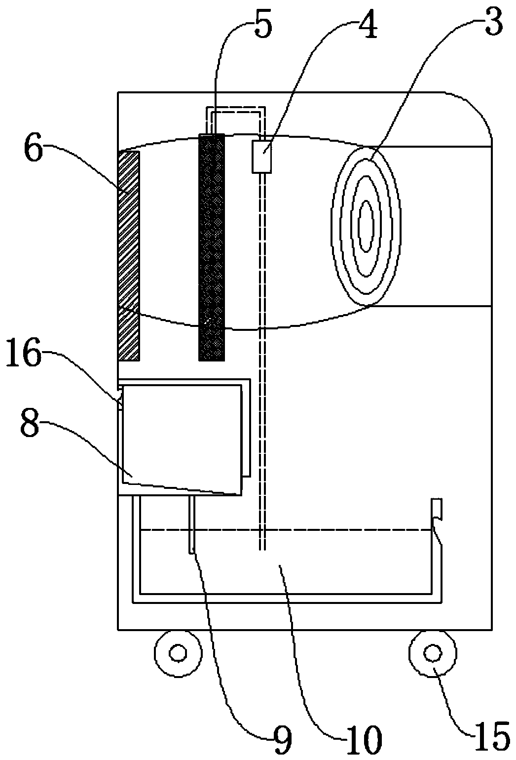 Household intelligent air conditioning fan capable of achieving adjustable temperature control