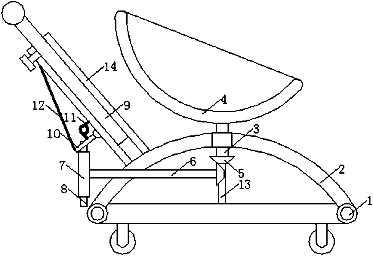 Baby stroller capable of facilitating cradle steering