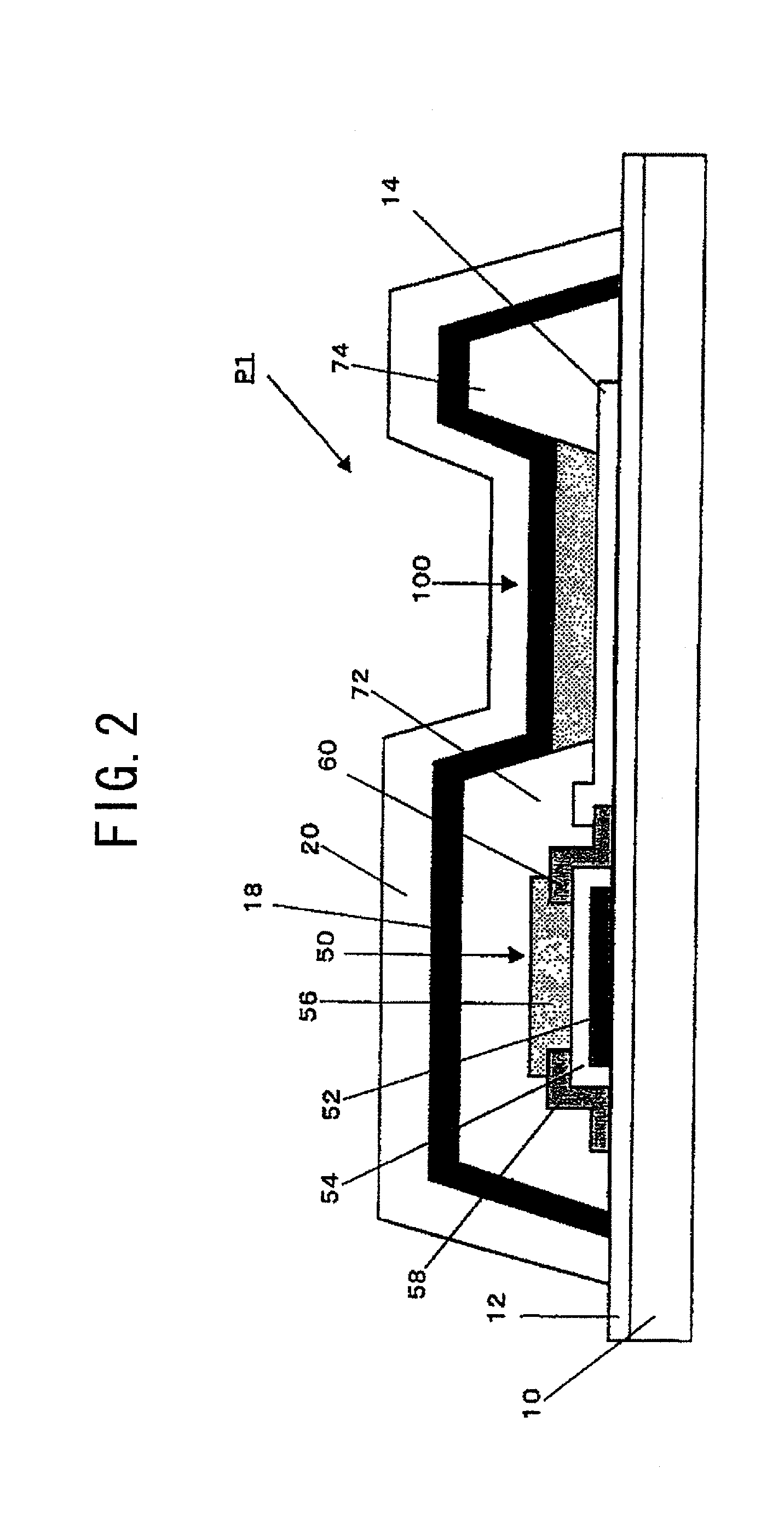 Organic el display device, method of manufacturing organic el display device, organic transistor, and method of manufacturing organic transistor