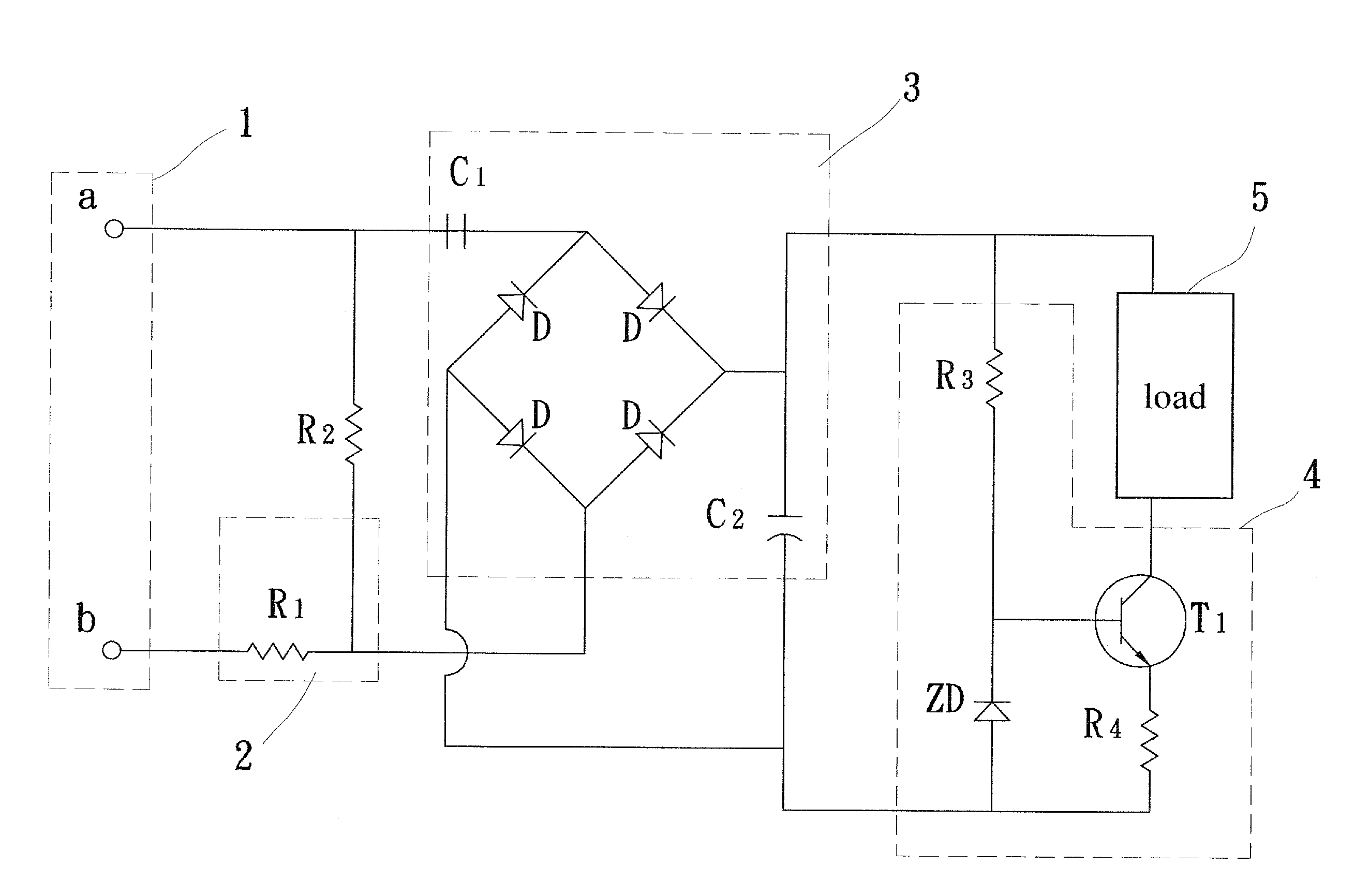 Power input stabilizing circuit