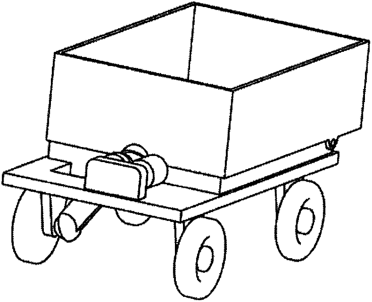 Mechanical space electric lifting mechanism of dump truck