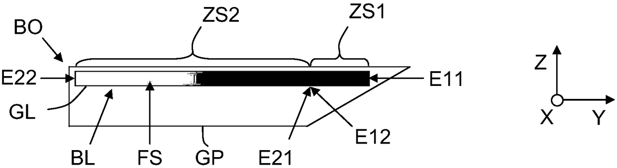 Lighting device with local photon supply area and photon distribution