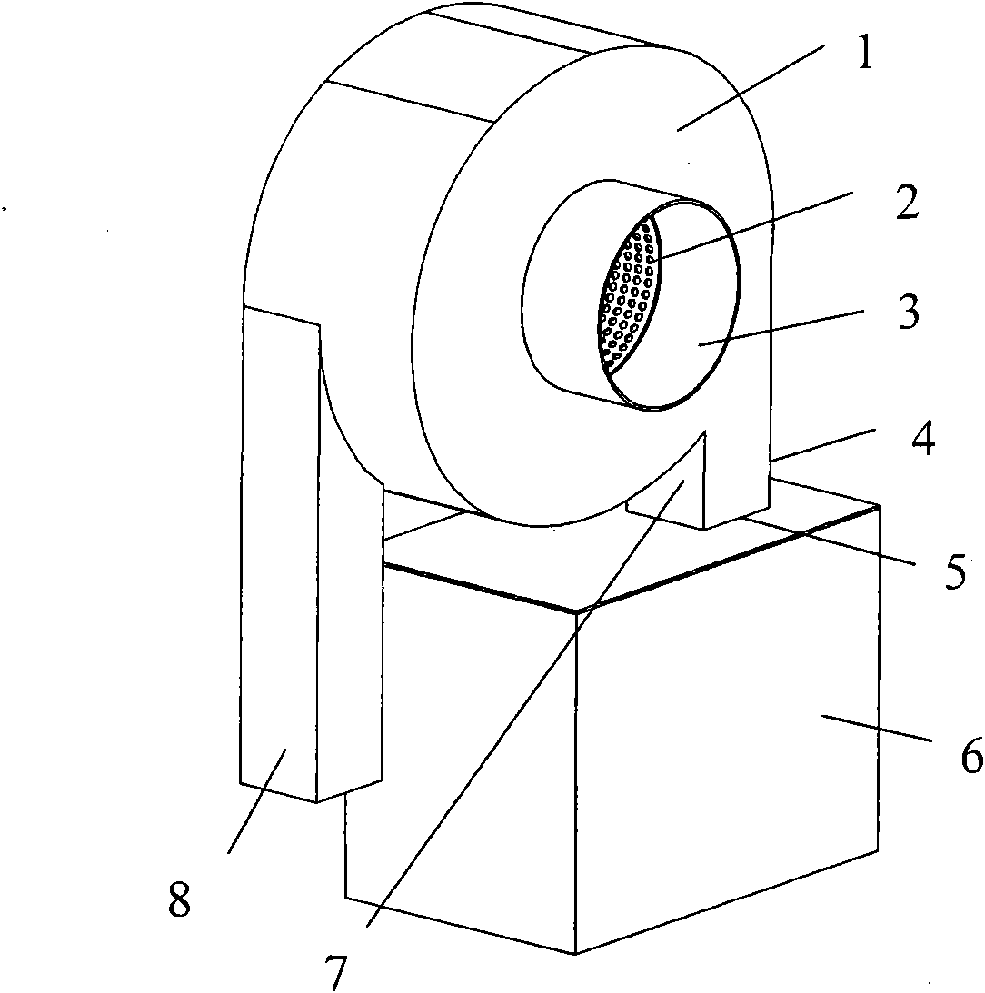 Cyclone separation device for preventing dust backflow