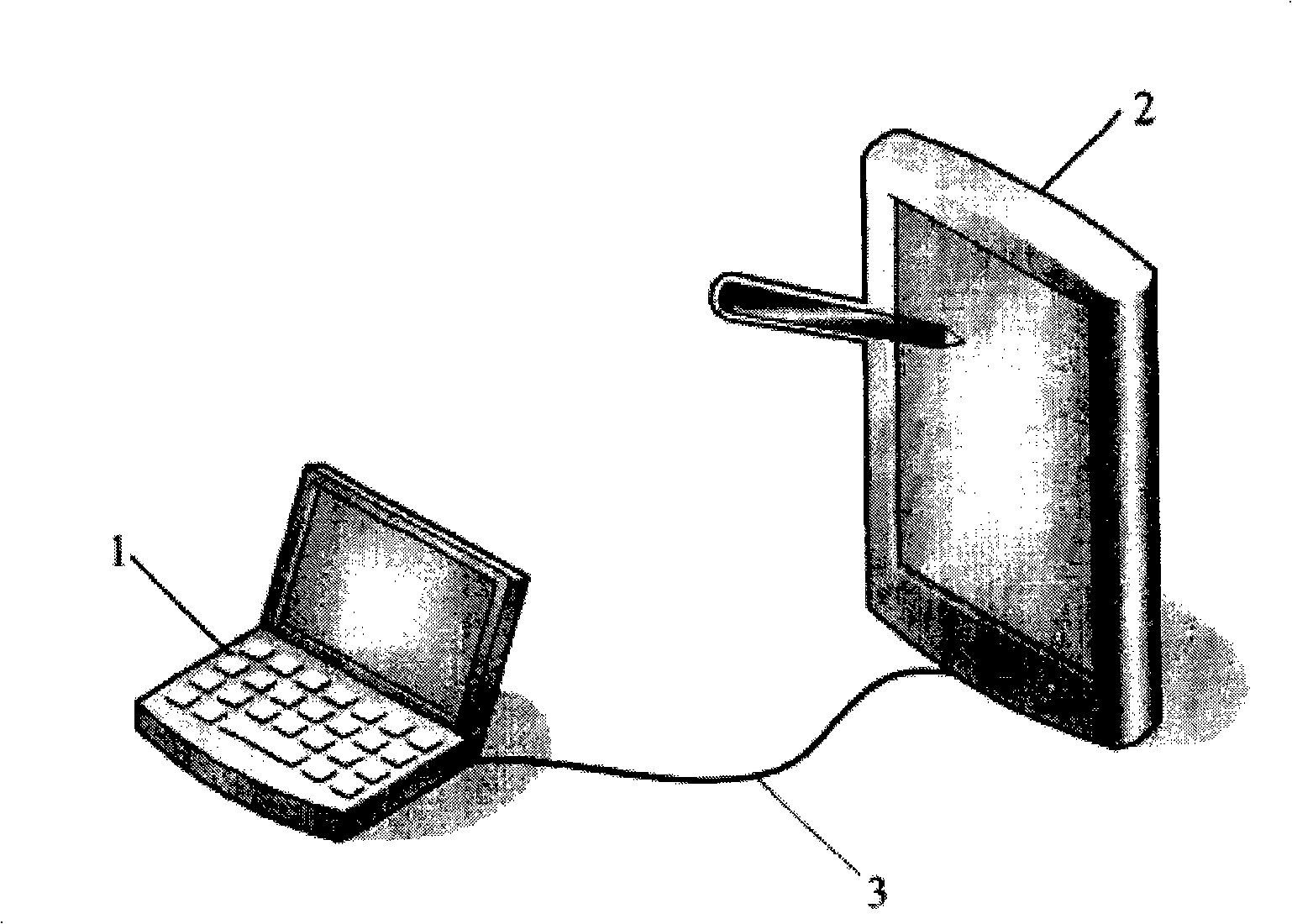 Simulated mouse input method based on interactive input apparatus