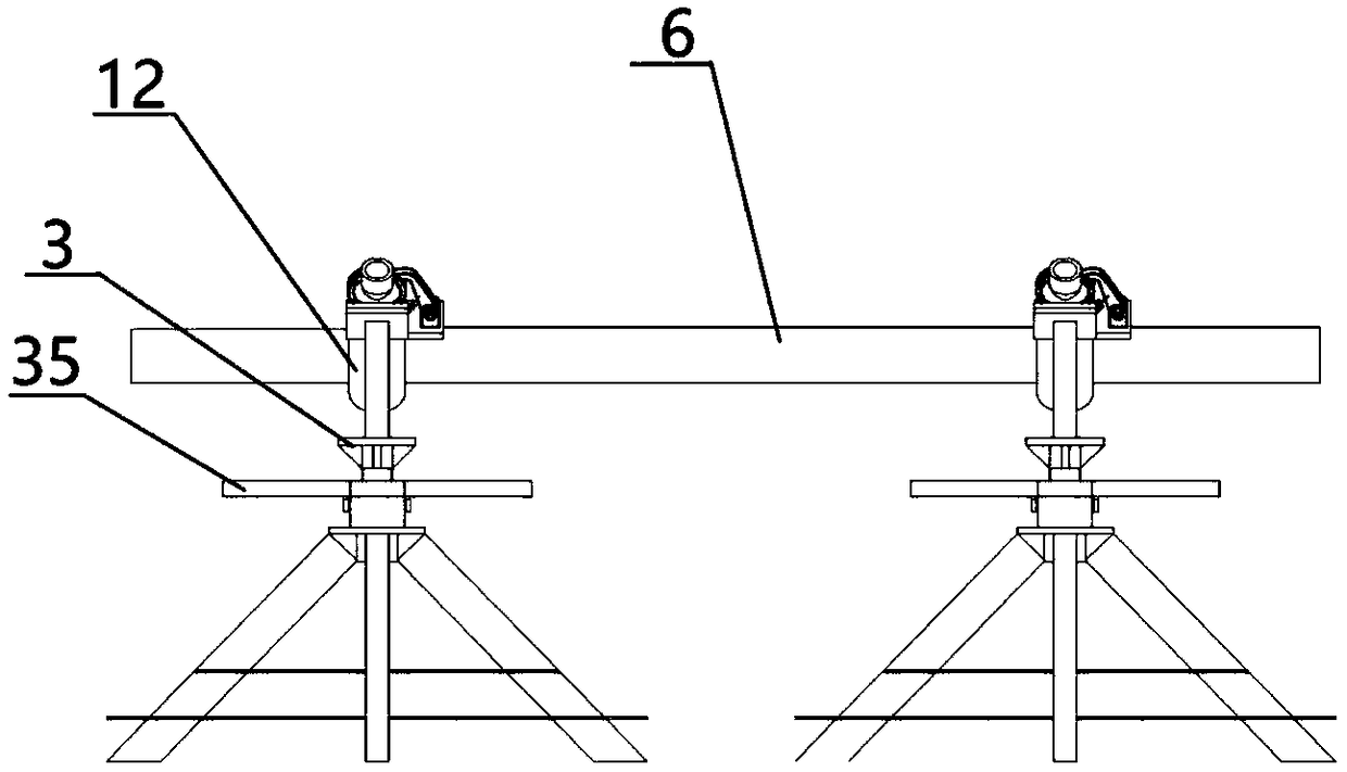 Telegraph pole conveying device