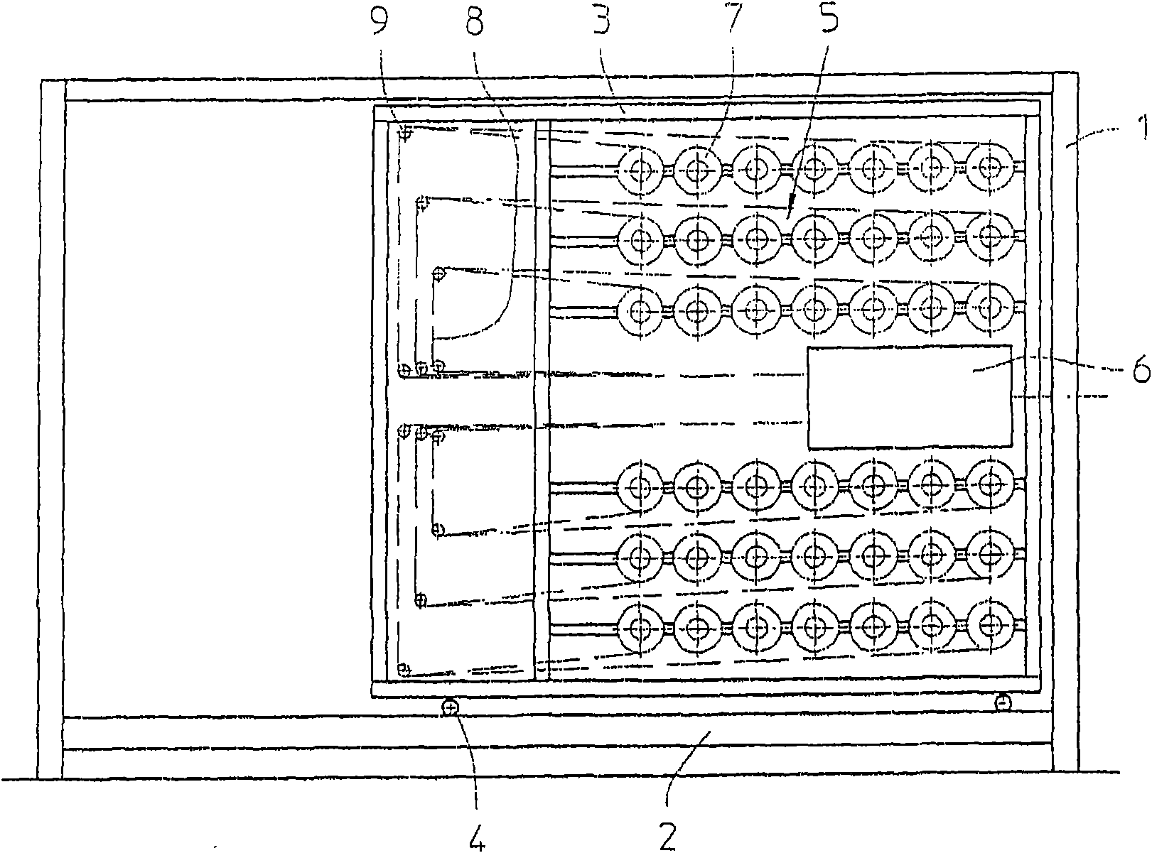 Method and device for creating a unidirectional fibre layer, method for manufacturing a multi-axial layed fabric and a multi-axial machine as well as a method for manufacturing a woven cloth and weavi
