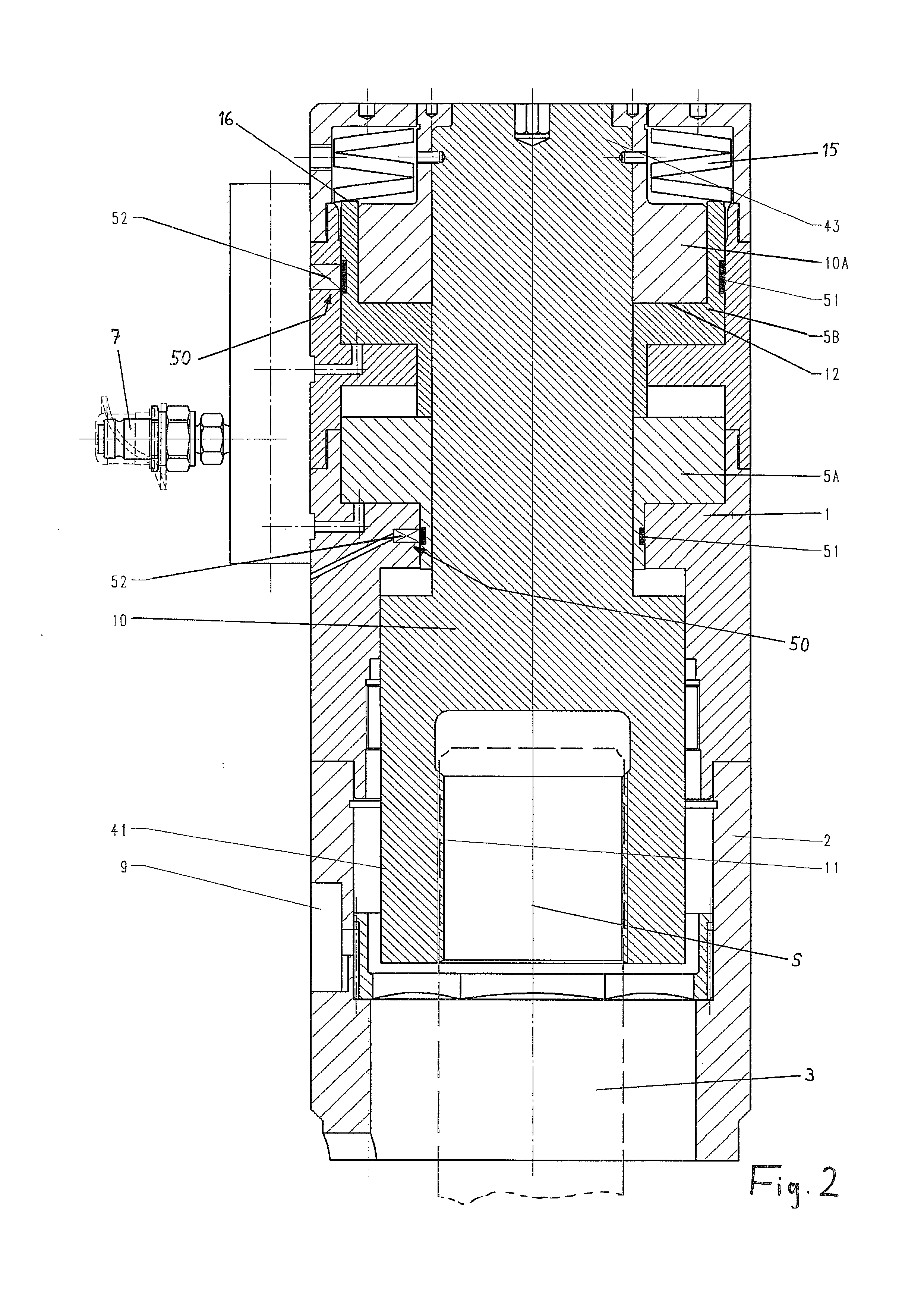 Tensioning Device for Expanding a Threaded Bolt