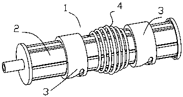 Gear shifter provided with diameter-variable drum springs