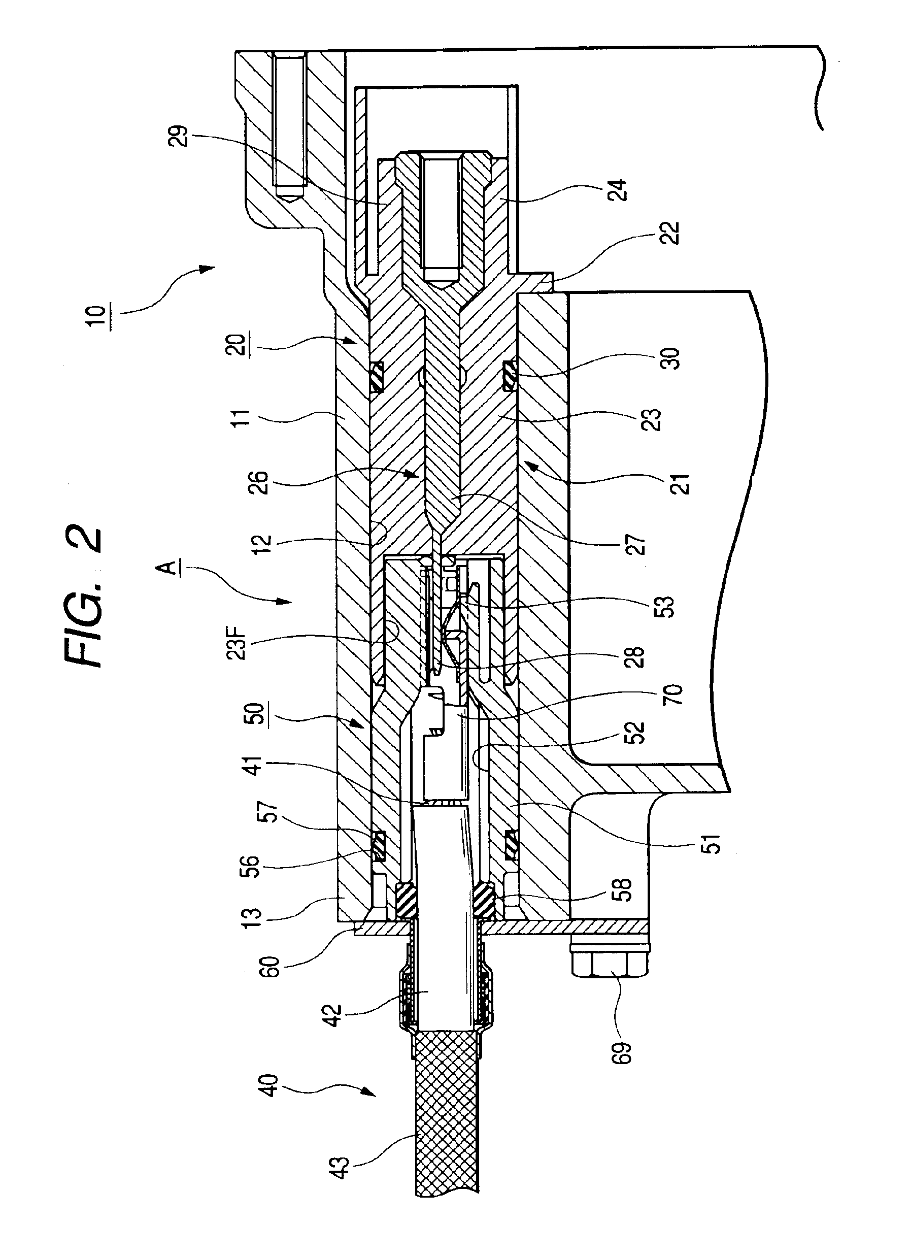 Connecting structure for electric wire to shield case of apparatus