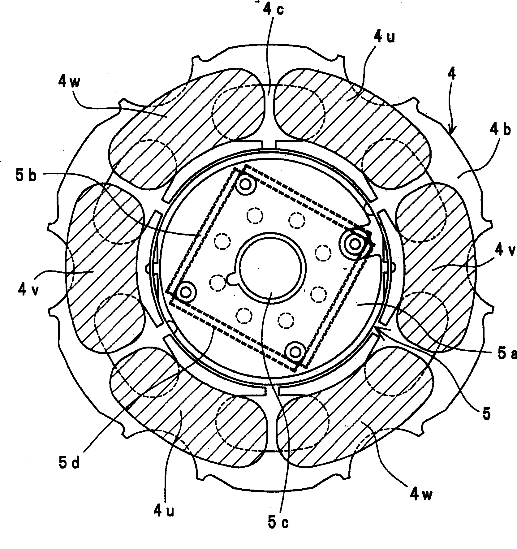 Magnetizing method and device for permanent-magnet motor
