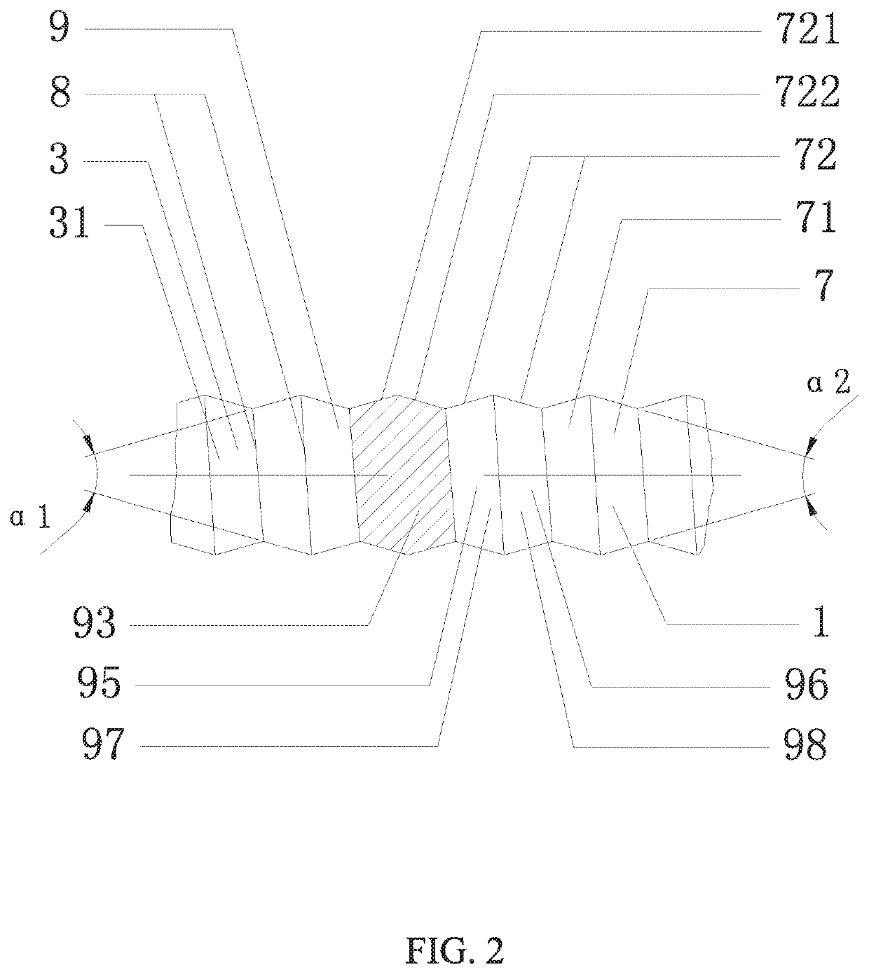 Connection structure of external thread of dumbell-like shaped symmetrical bidirectional tapered thread and traditional thread