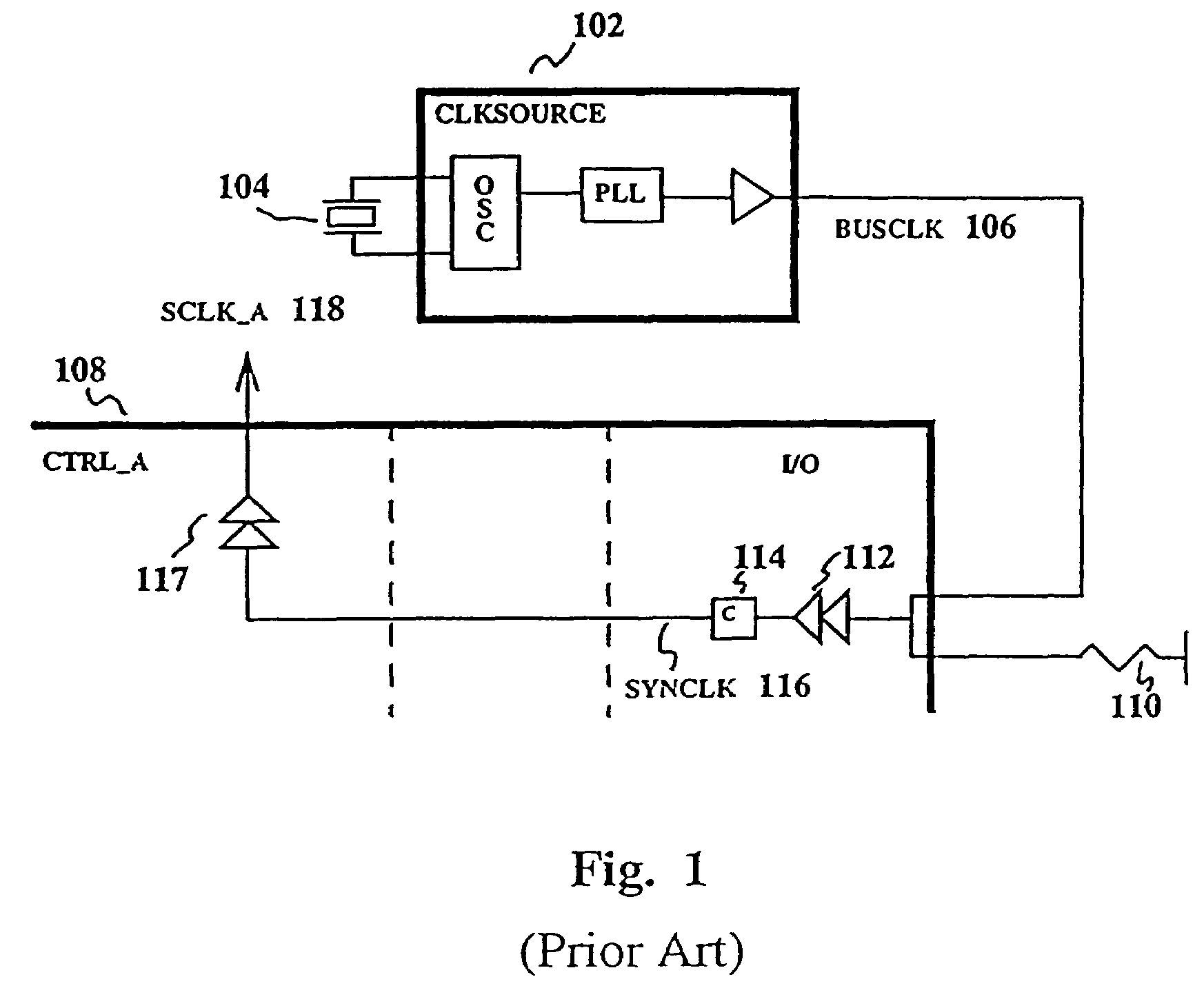 Apparatus and method for generating a distributed clock signal