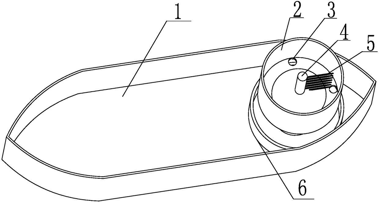 A lotus pod automatic threshing and picking ship