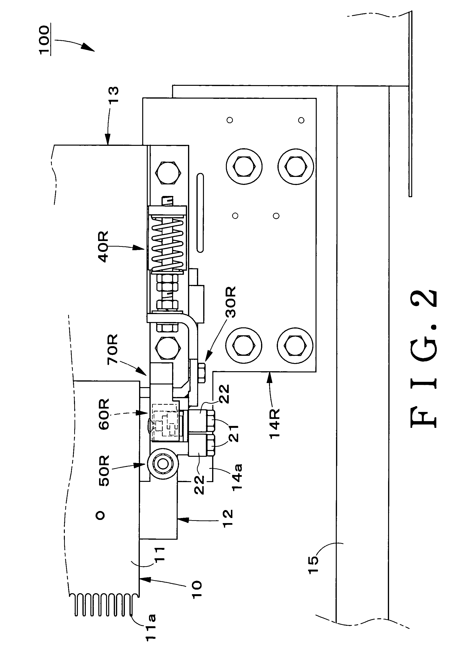 Safety device for a passenger conveyor