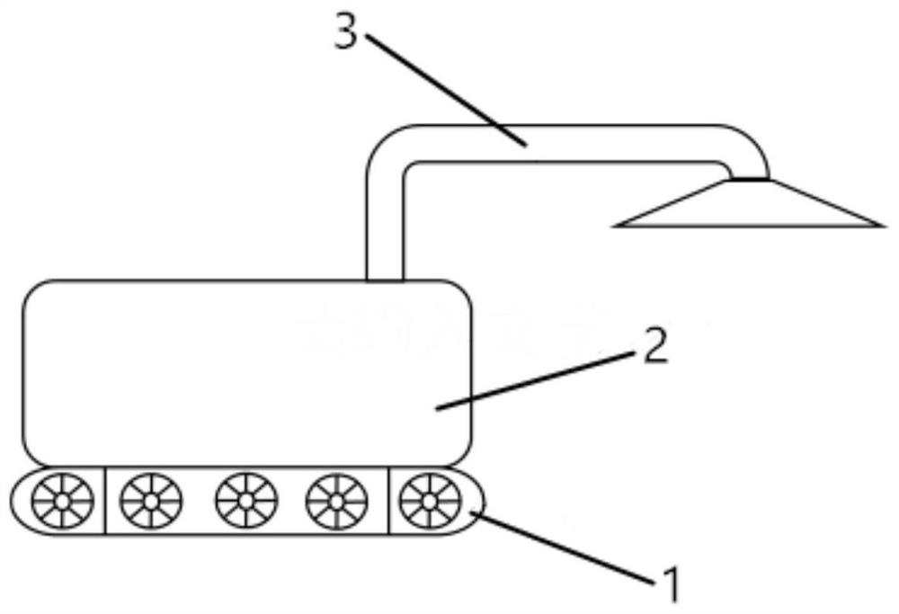 Fire smoke decontamination robot system and fire smoke decontamination method