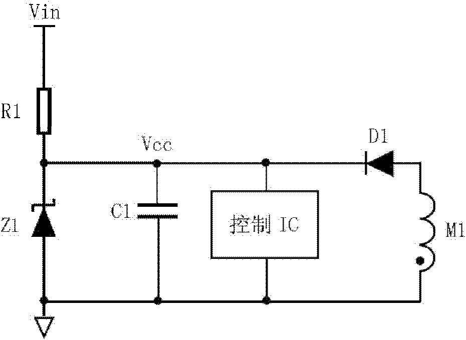 Start-up circuit with high-tension power supply