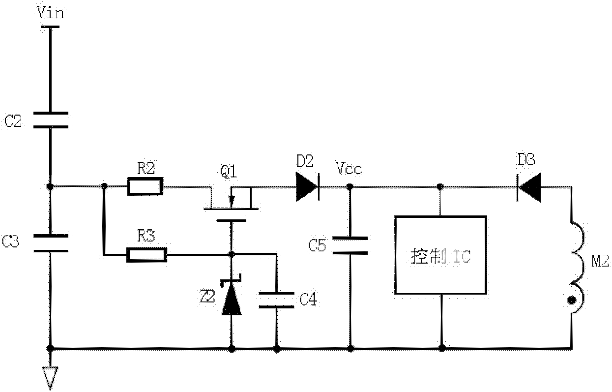 Start-up circuit with high-tension power supply