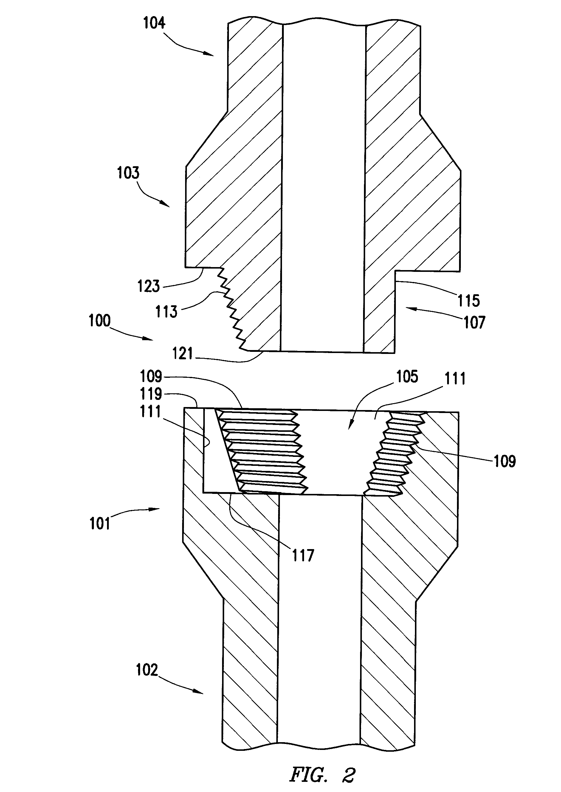 Interlock pipe connection