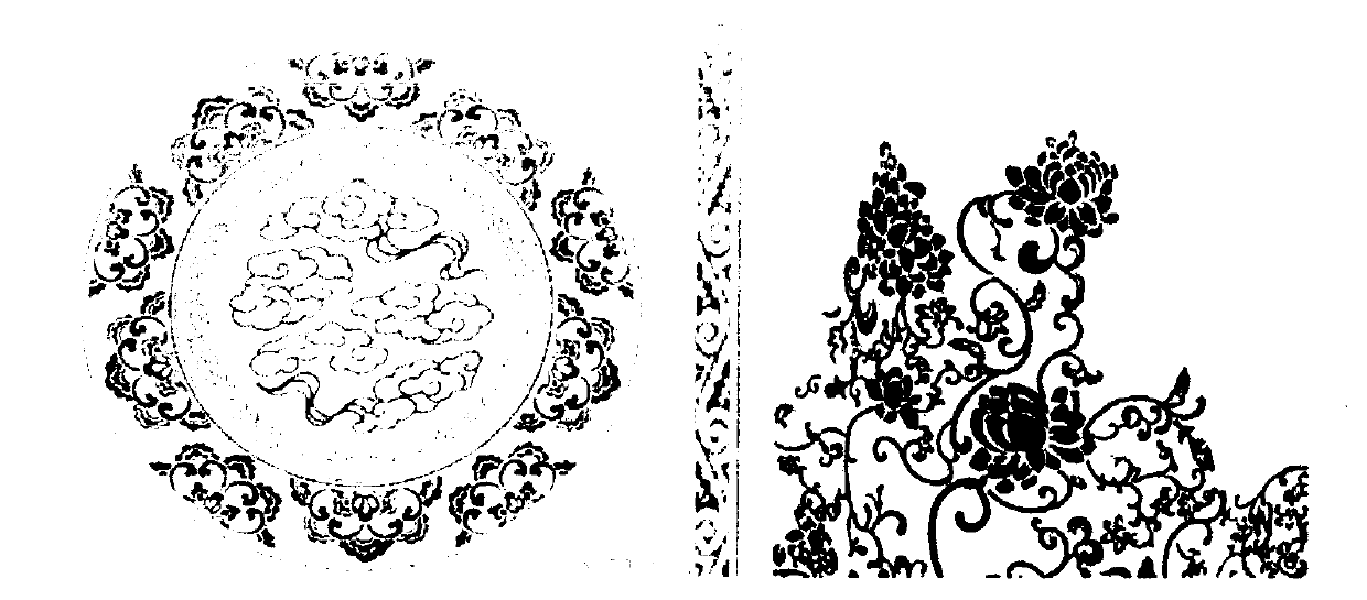 Process for blending mulberry bark and cotton into bedding fabric as well as printing pattern design