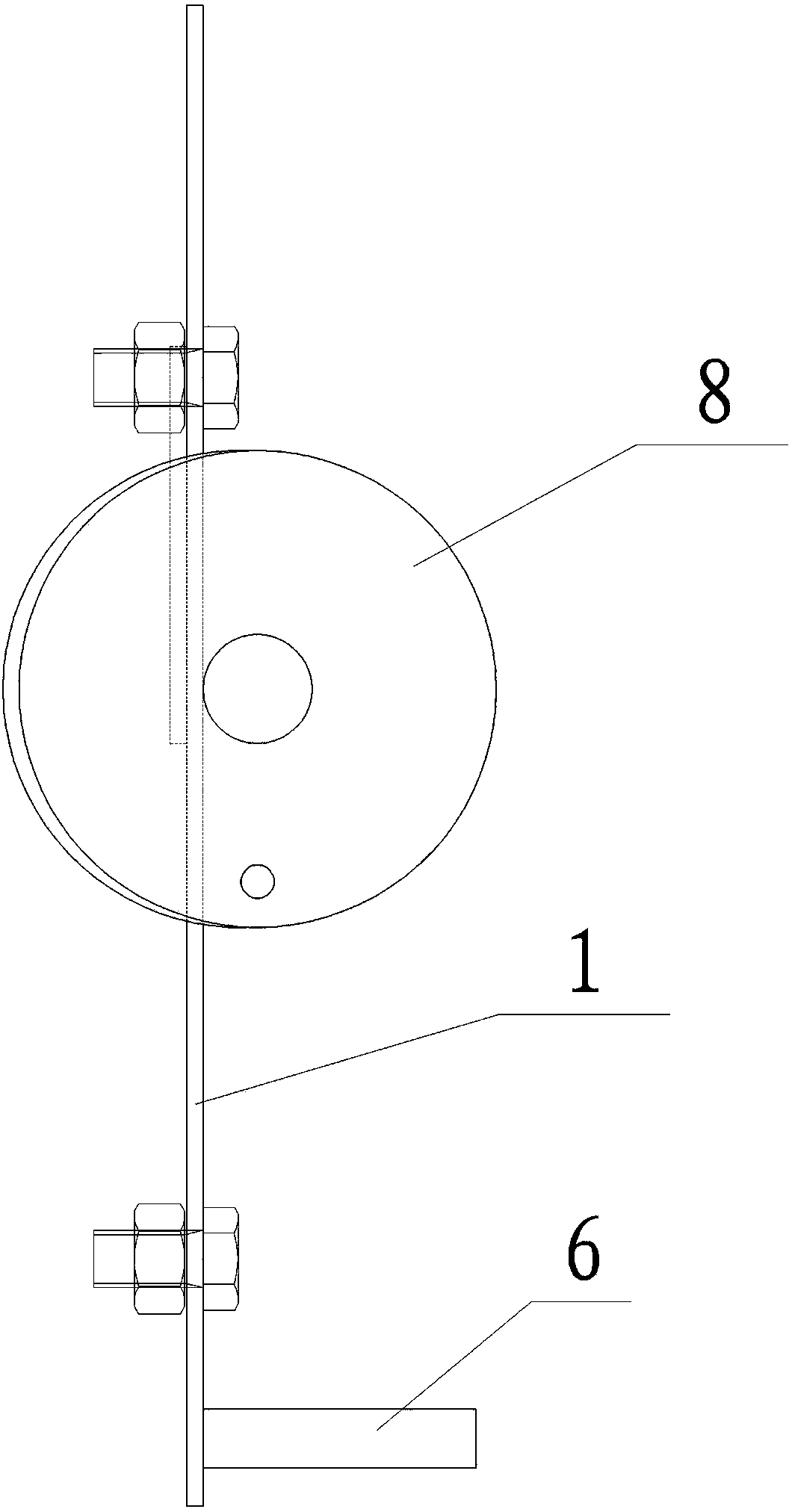 Crane assembling clamp