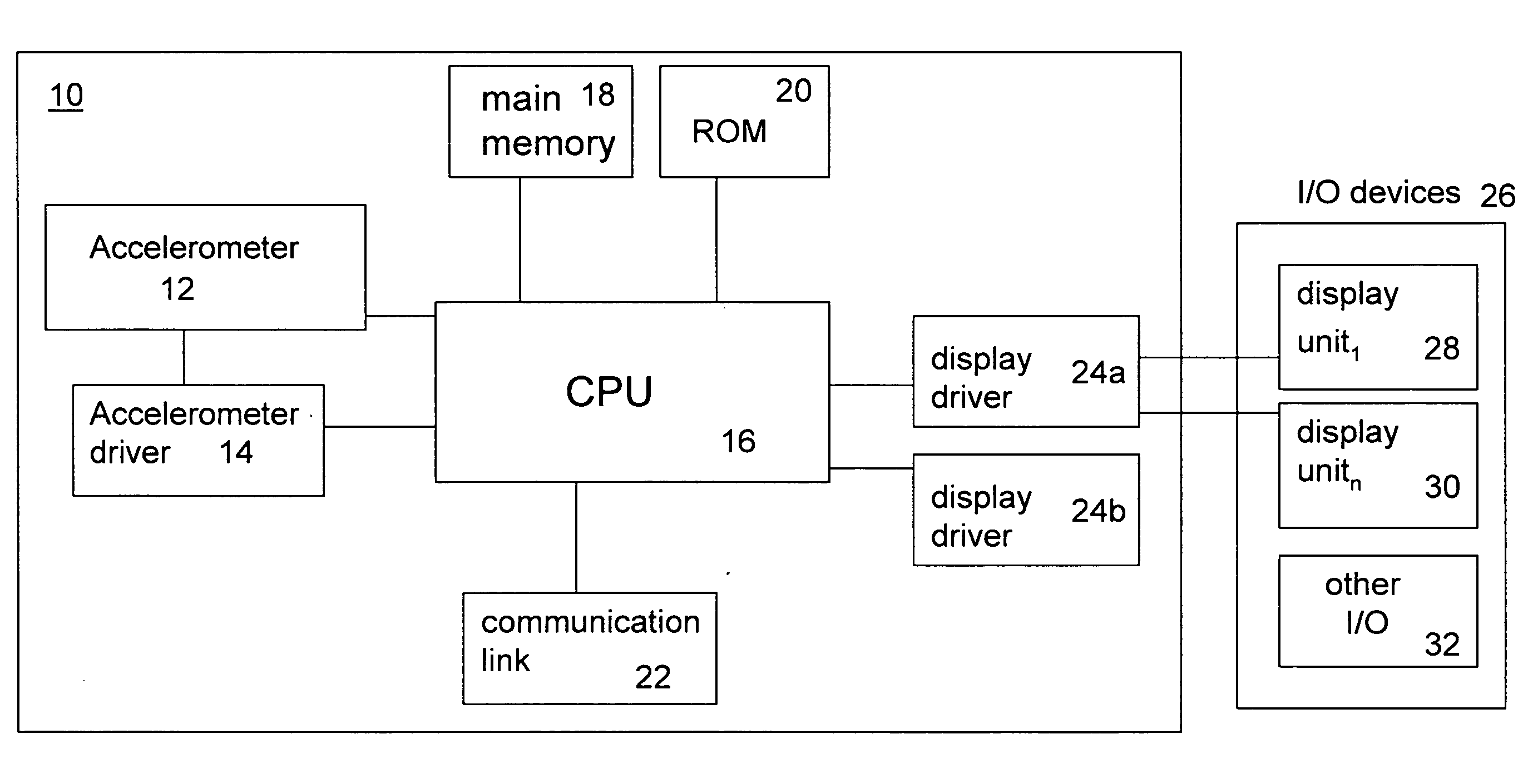 Detecting movement of a computer device to effect movement of selected display objects