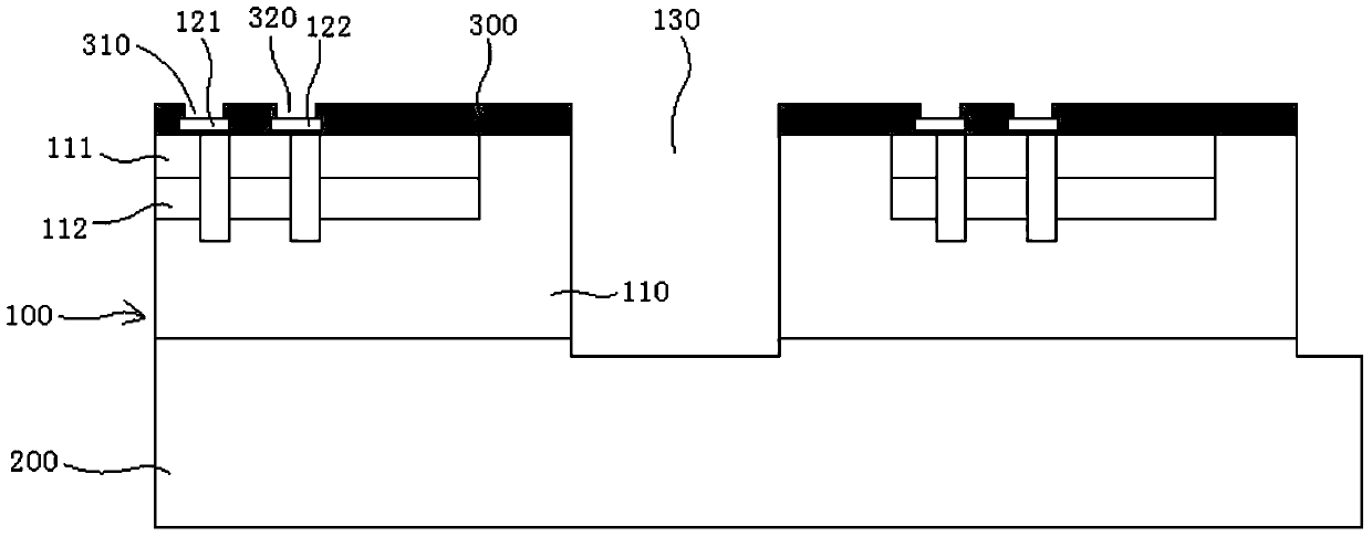 CSP packaging structure of power device and manufacturing method thereof