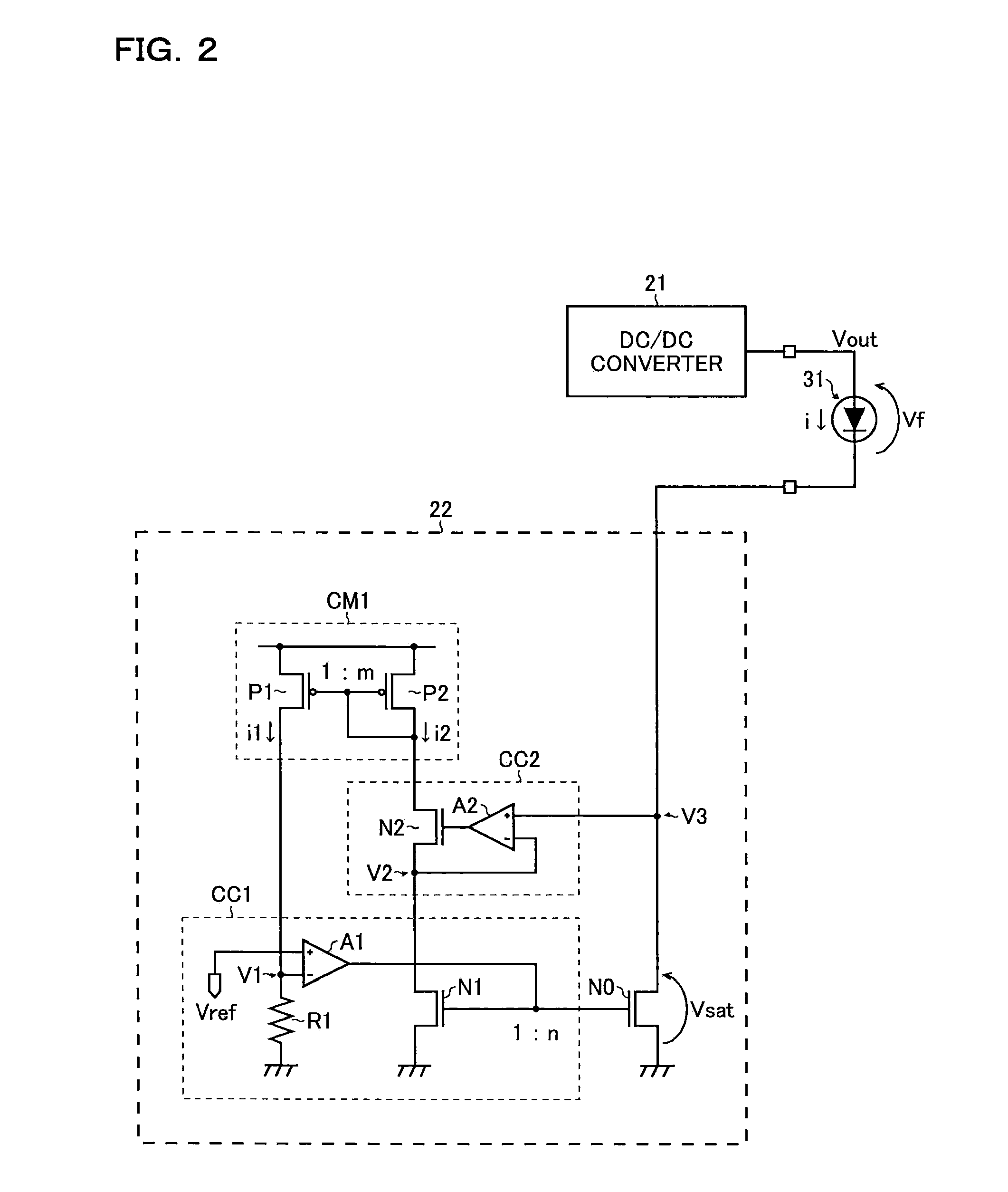 Drive current generator, LED driver, illumination device, and display device