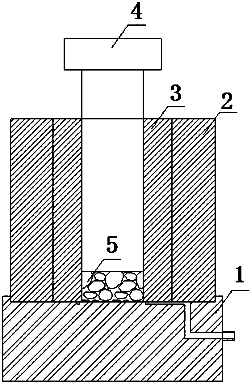 Pressing device and method for trace concrete real pore solution