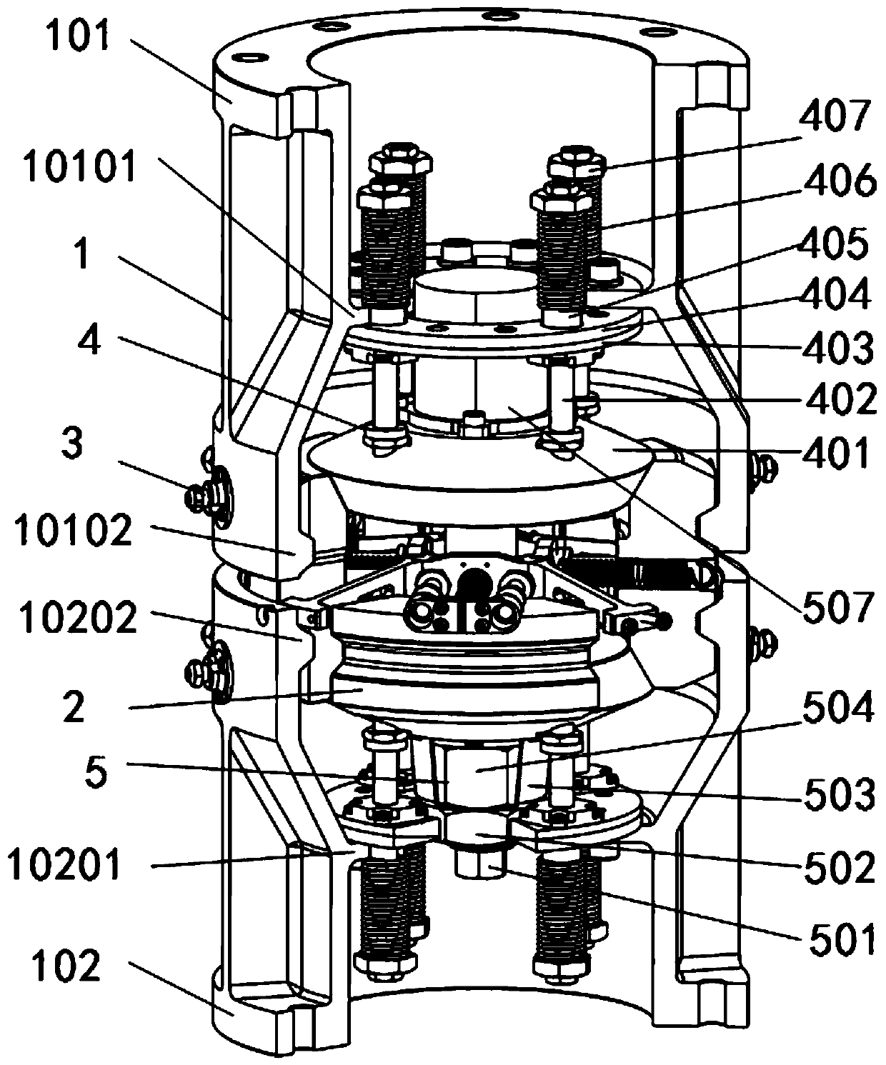 Space load locking device