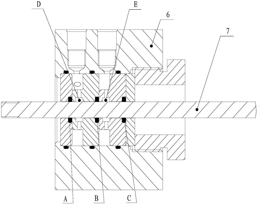 Experimental device and experimental method for linear dynamic sealing characteristics of sealing rings