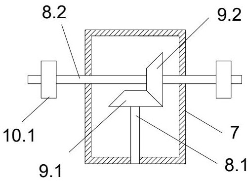 A 90° flip door frame transfer flip mechanism and its application method