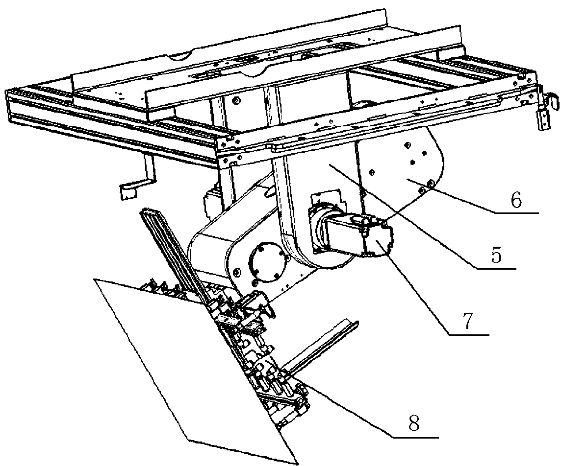 Servo mechanism of full automatic board collecting machine