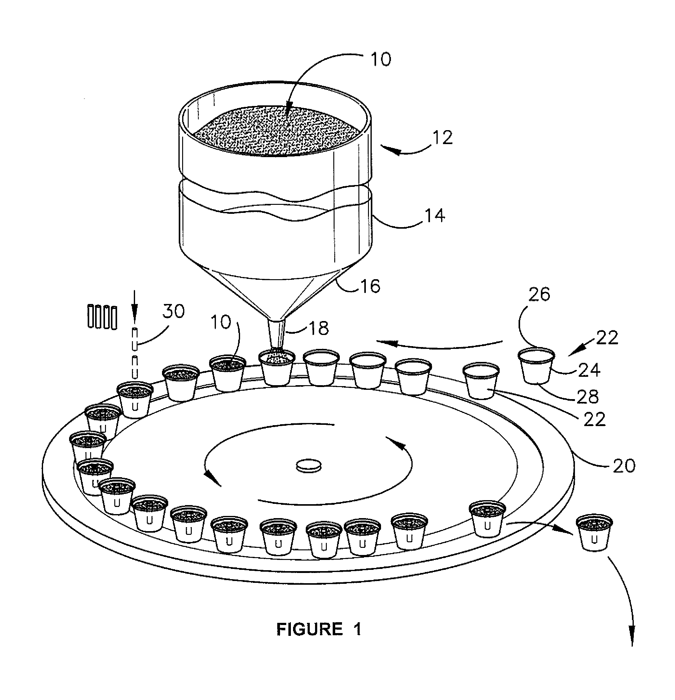 Stackable containers and associated method for the transport of plants