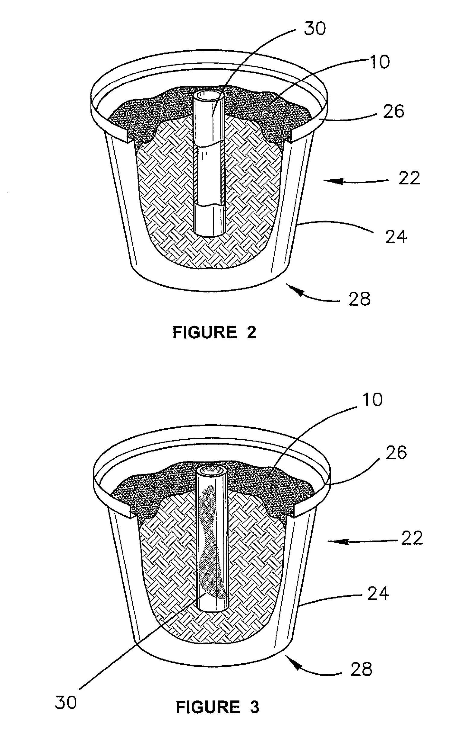 Stackable containers and associated method for the transport of plants