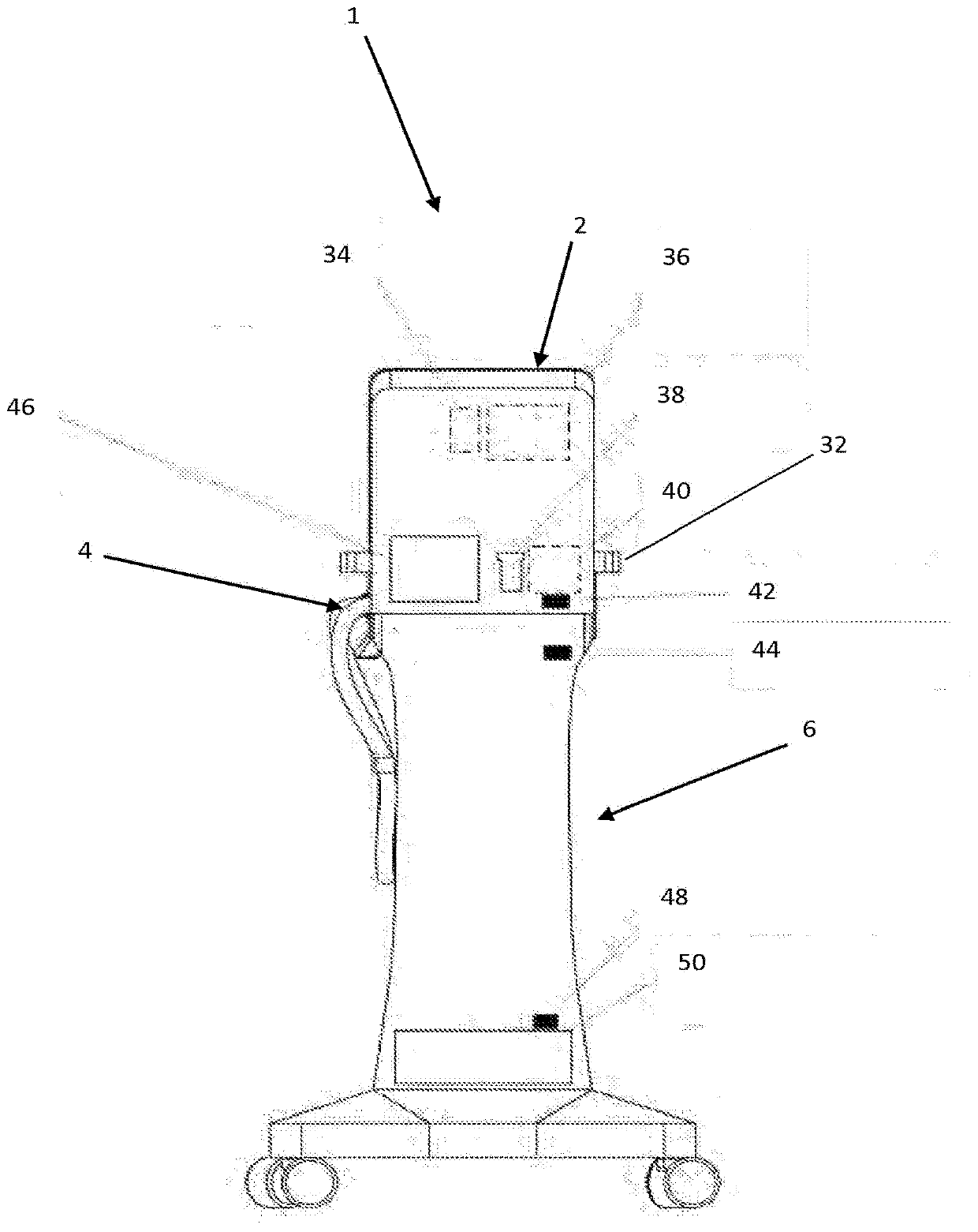 A device for applying nitric oxide to a treatment area