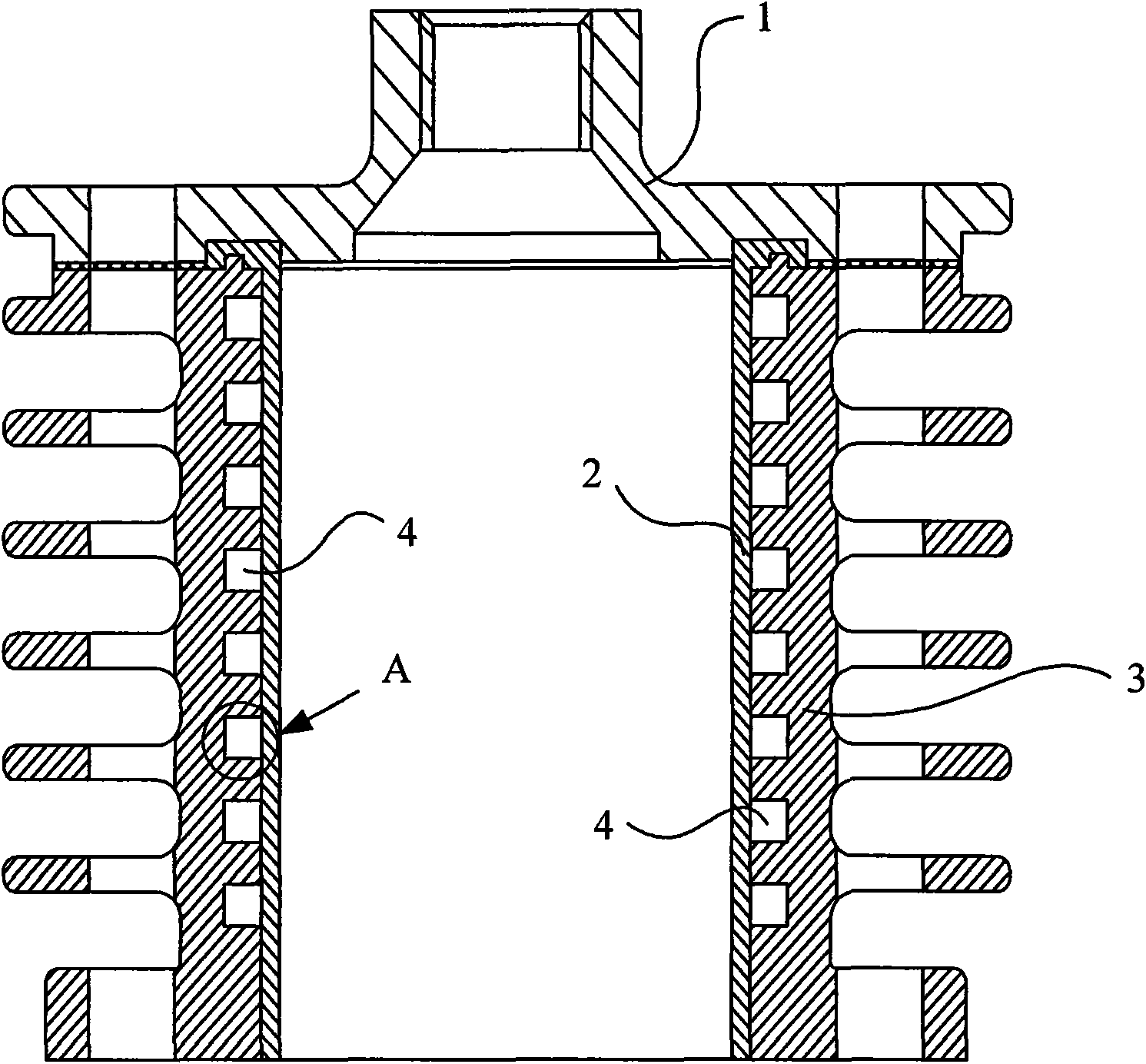 Cylinder of piston engine