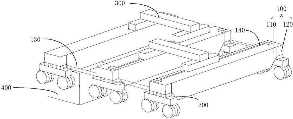 Bridge structure of multi-bridge crane and crane