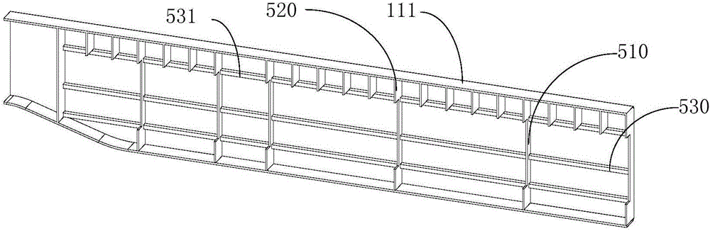 Bridge structure of multi-bridge crane and crane