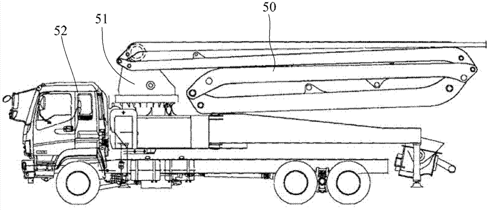 Arm support device and concrete pump truck
