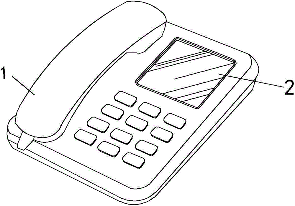 Telephone with touch keys