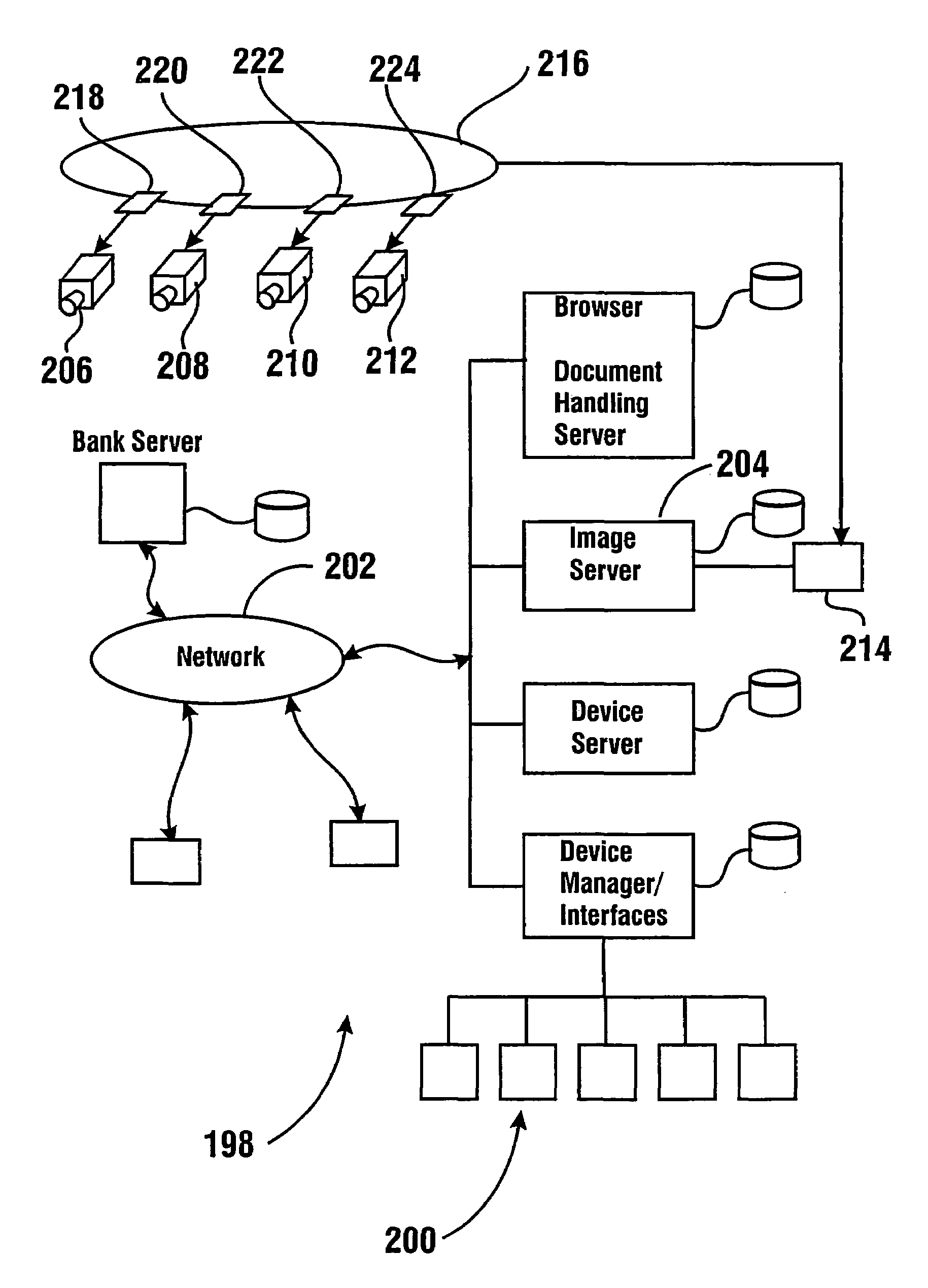 Data bearing record based capture and correlation of user image data at a card reading banking system machine