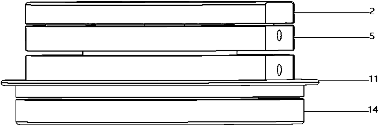 In-situ device for testing absorption spectrum of synchrotron radiation X rays of battery electrode material