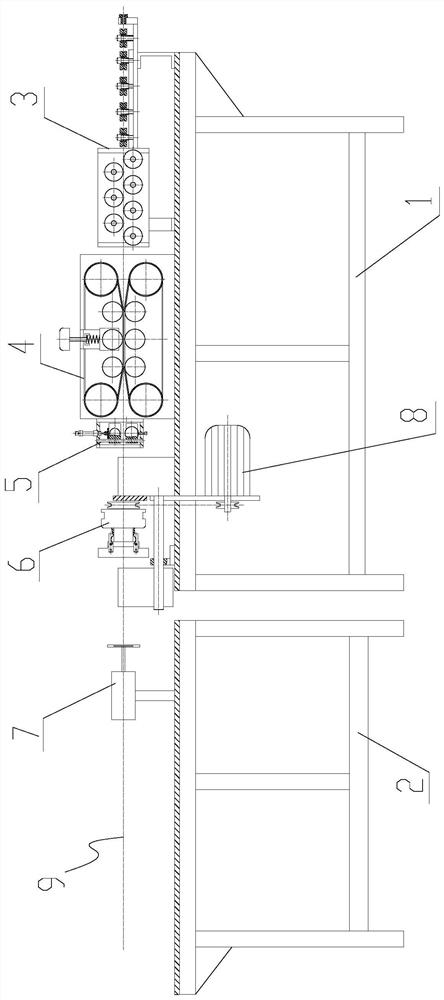 Continuous discharging mechanism for micro-diameter pipes