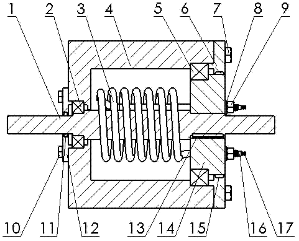 Hot-pressing roll device for cloth tape winding machine