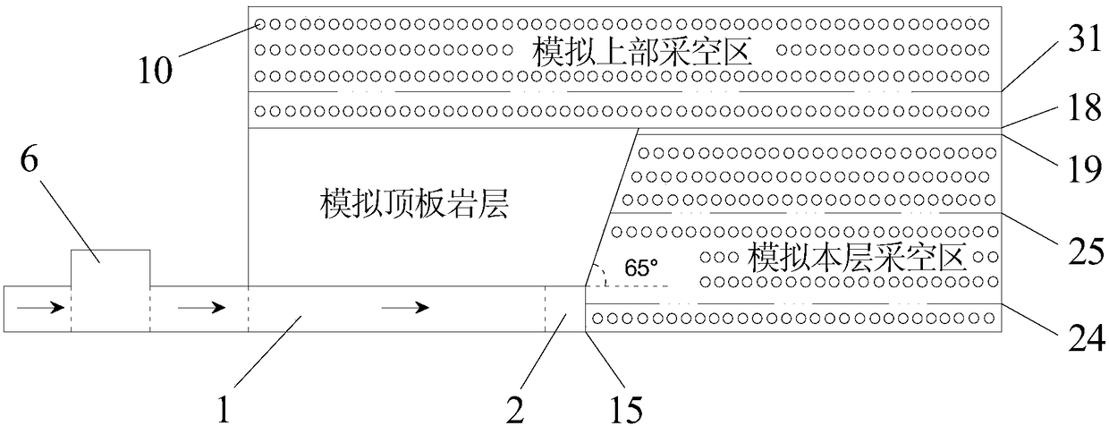 Simulated analysis device and method for pressure regulation and ventilation of multi-level goaf of coal seam group